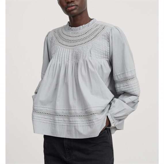 Skall Studio Bianco Bluse, Cloud Grey